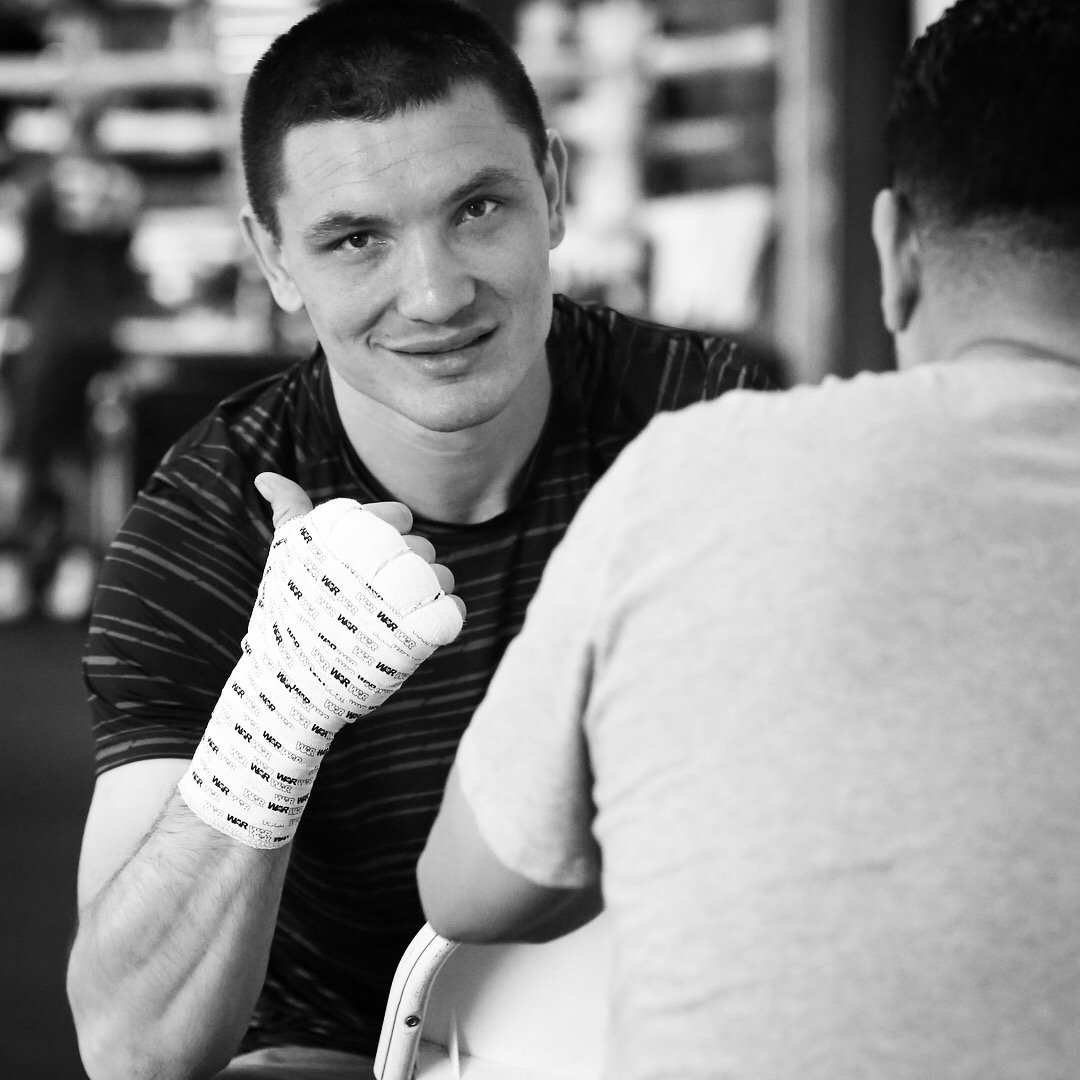 GoldenBoyBoxing's tweet photo. #SparringDay @shabranskyy prepares for Nov 25 #KovalevShabranskyy @hboboxing. #Chingonskyy https://t.co/LRYud9VmYl