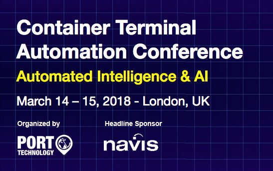maritime_hub's tweet photo. Container Terminal Automation Conference | Date for your calendars in 2018 | #ports | @PortTechnology @naviscargo https://t.co/zxswEZZFZg https://t.co/EUV94nhOom