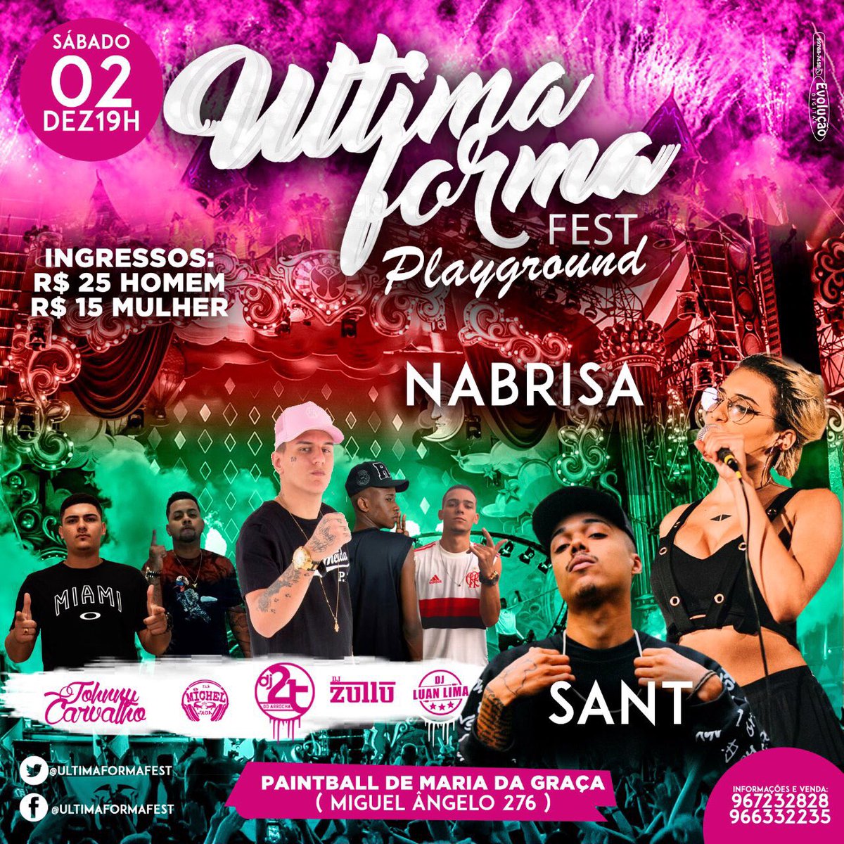 QueComeceANoite's tweet photo. É O RAP É O FUNK!
DIA 02 de dezembro o evento mais completo do ano, brota e fica a vontade que Vms explodir o paintball de MG!! #ULTIMAFORMA https://t.co/VQERHJEtuj