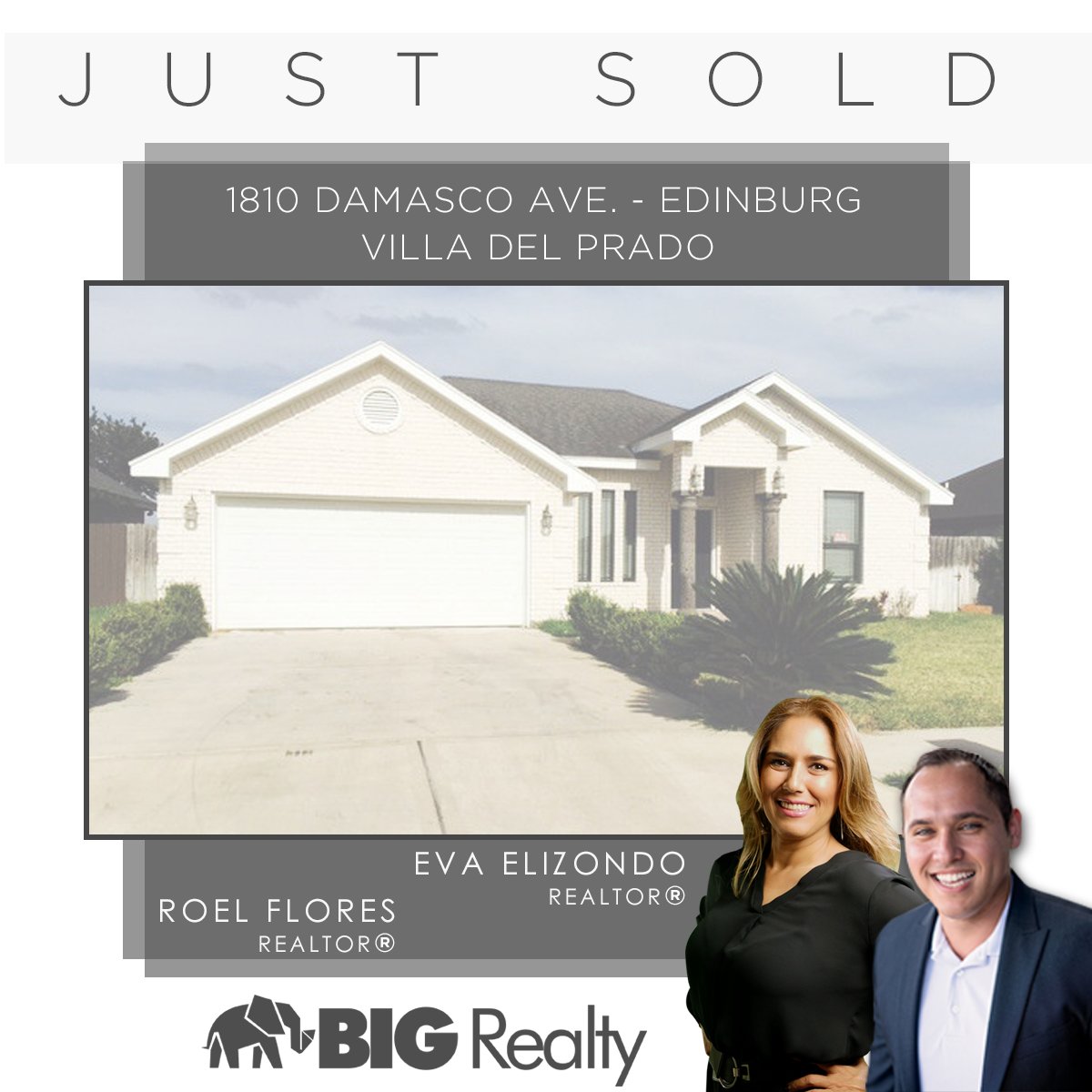 bigrealtytexas's tweet photo. The Big Realty Team does it again! Roel Flores 956-270-1300 • Eva Elizondo 956-325-5643 #BIGRealty #ThinkBIG https://t.co/ndb4ekEDkG