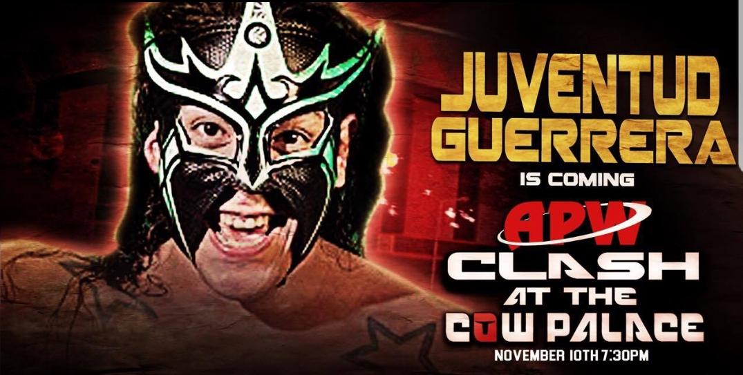 JUVENTUDGUERRE2's tweet photo. #NOV102017 #LUCHAMASTER is ready to ROCK in a #Veryspecialmatch @allprowrestling #Cowpalace #STAYJUICY4THIS !!! #THEJUICEisLooseeee !!! https://t.co/A6mUVhcBru