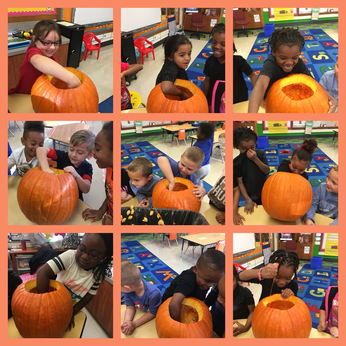 ddavidson0611's tweet photo. It’s pumpkin carving time! @JCSouthSchool #southschool https://t.co/SLGDJxaOK3