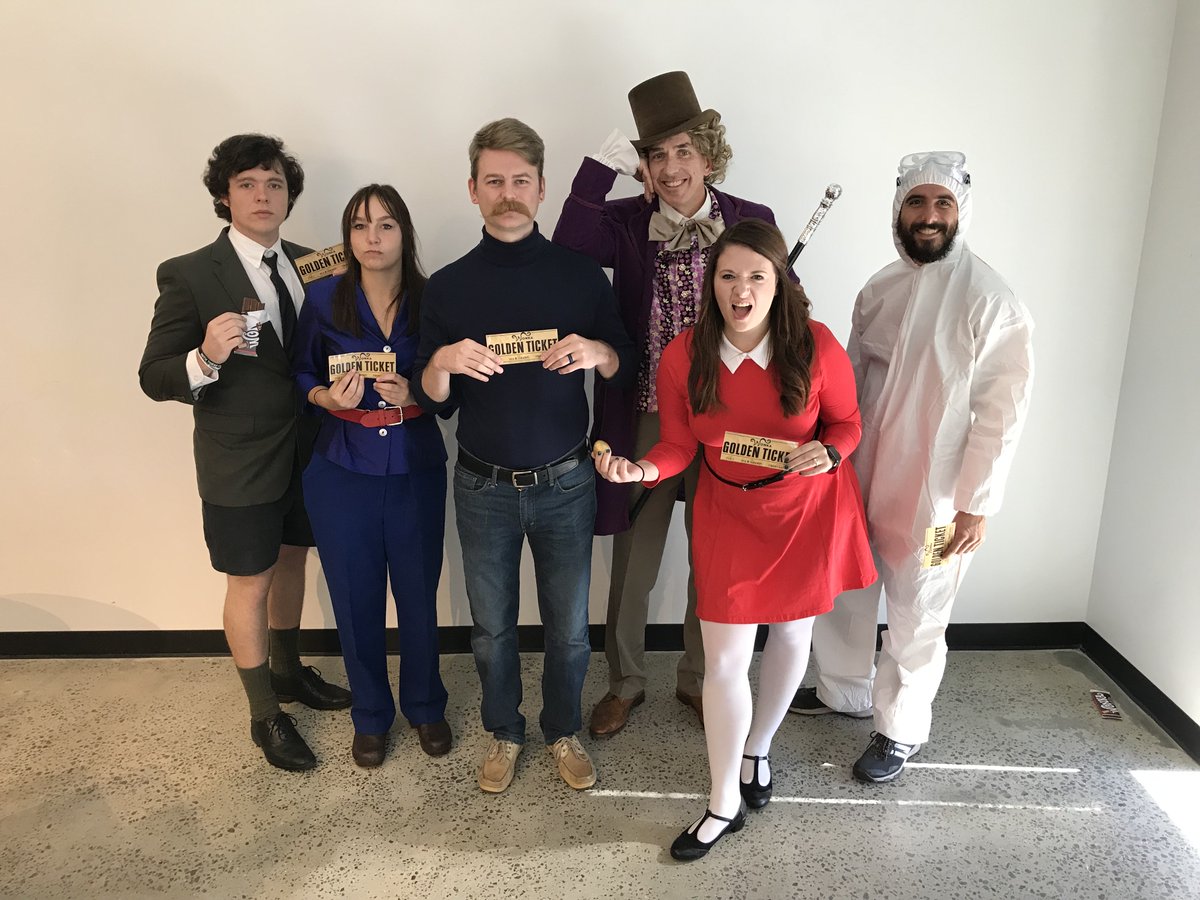 Daxko's tweet photo. Happy Halloween from all of us at Daxko! #DaxkoHalloween #WillyWonka https://t.co/uBXdtqib5v