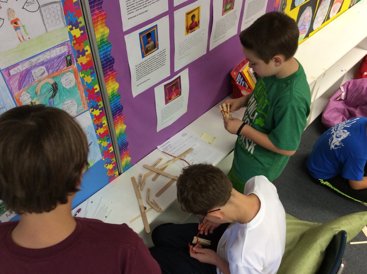 Bone Bridge STEM Challenge- build it; test it; improve it.  Then we’ll be ready to present it. #soudySTEM #sasdnext <a href="/SASD_SalfordHil/">Salford Hills Elem</a>