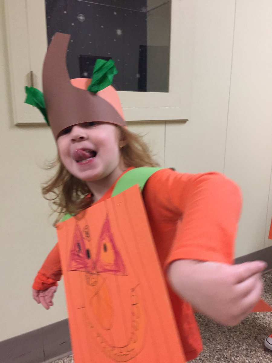 ErinUgine's tweet image. &quot;One day in the pumpkin patch, the strangest little pumpkin hatched.&quot;  One is even showing us her vines @NeilArmstrongES #gcpride #spookley