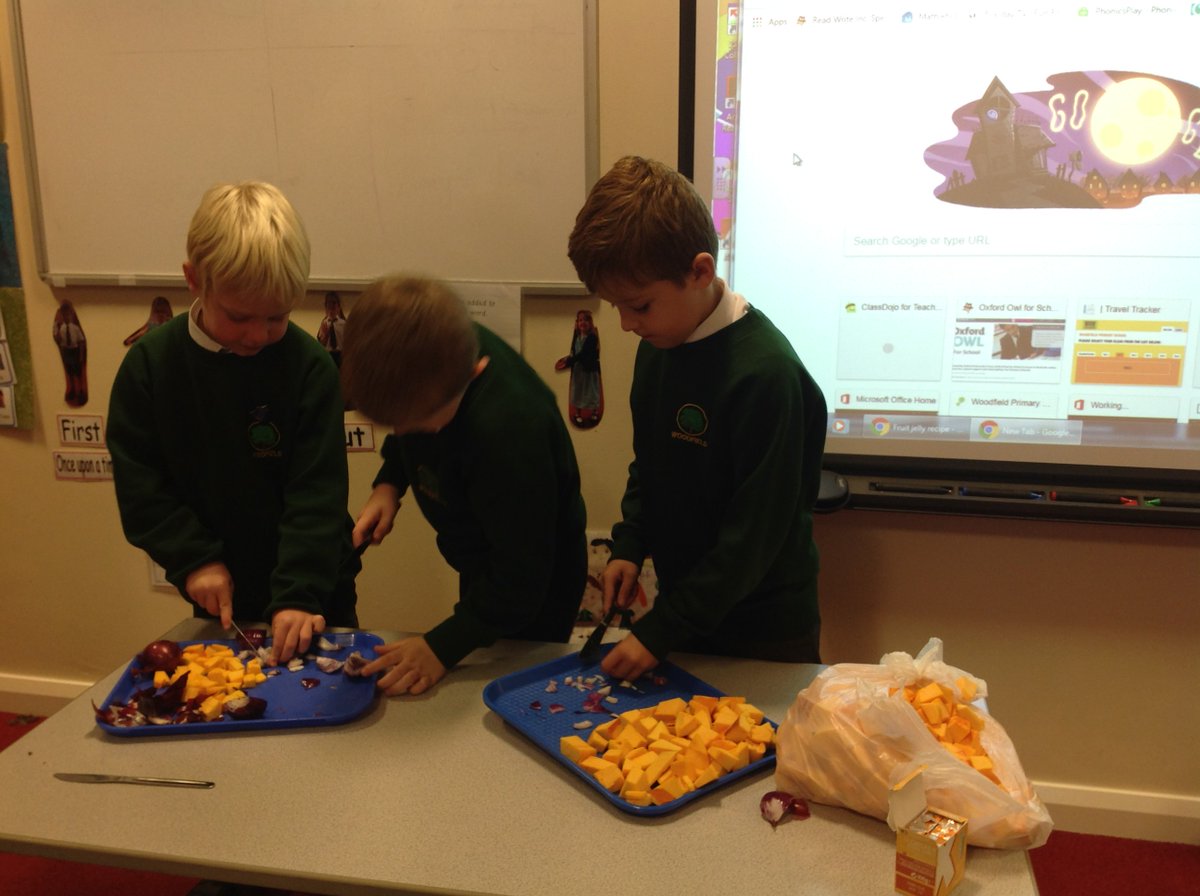 WoodfieldWigan's tweet photo. Our Year 2 class have made pumpkin soup as part of their Design and Technology lesson. It tasted delicious! https://t.co/Hjv2tGcSyh