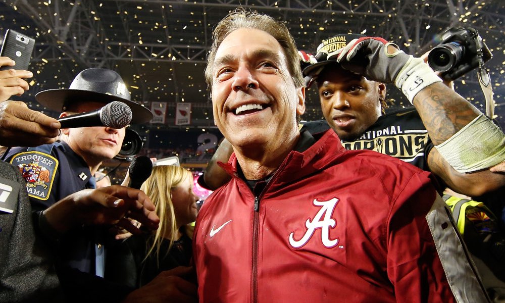 Happy birthday to the best of all time! Thank you, Nick Saban   