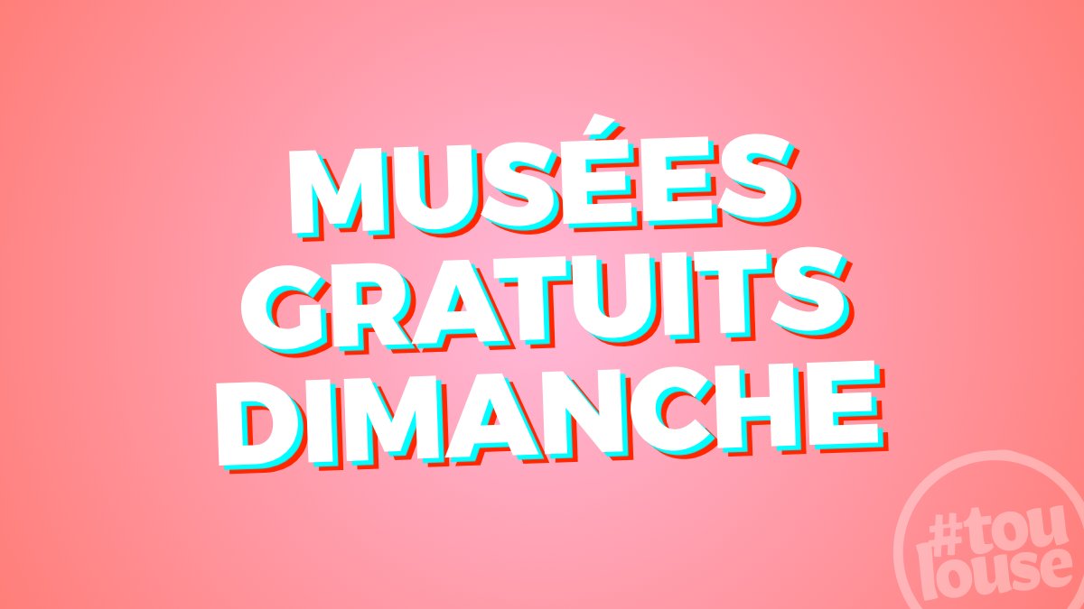 Toulouse's tweet photo. Comme chaque 1er dimanche du mois, les musées sont gratuits ce week-end. On y va ? 😃 https://t.co/roqq17uhM2