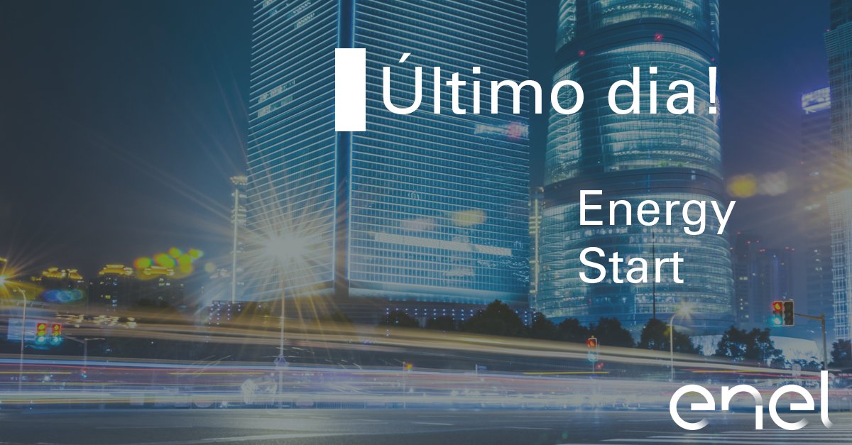 EnelBrasil's tweet photo. Hoje (31/10) é o último dia para inscrição de startups! Acesse já https://t.co/VtwmScRndr e inscreva-se! #EnergyStart #Startups https://t.co/KqCutAPO9P