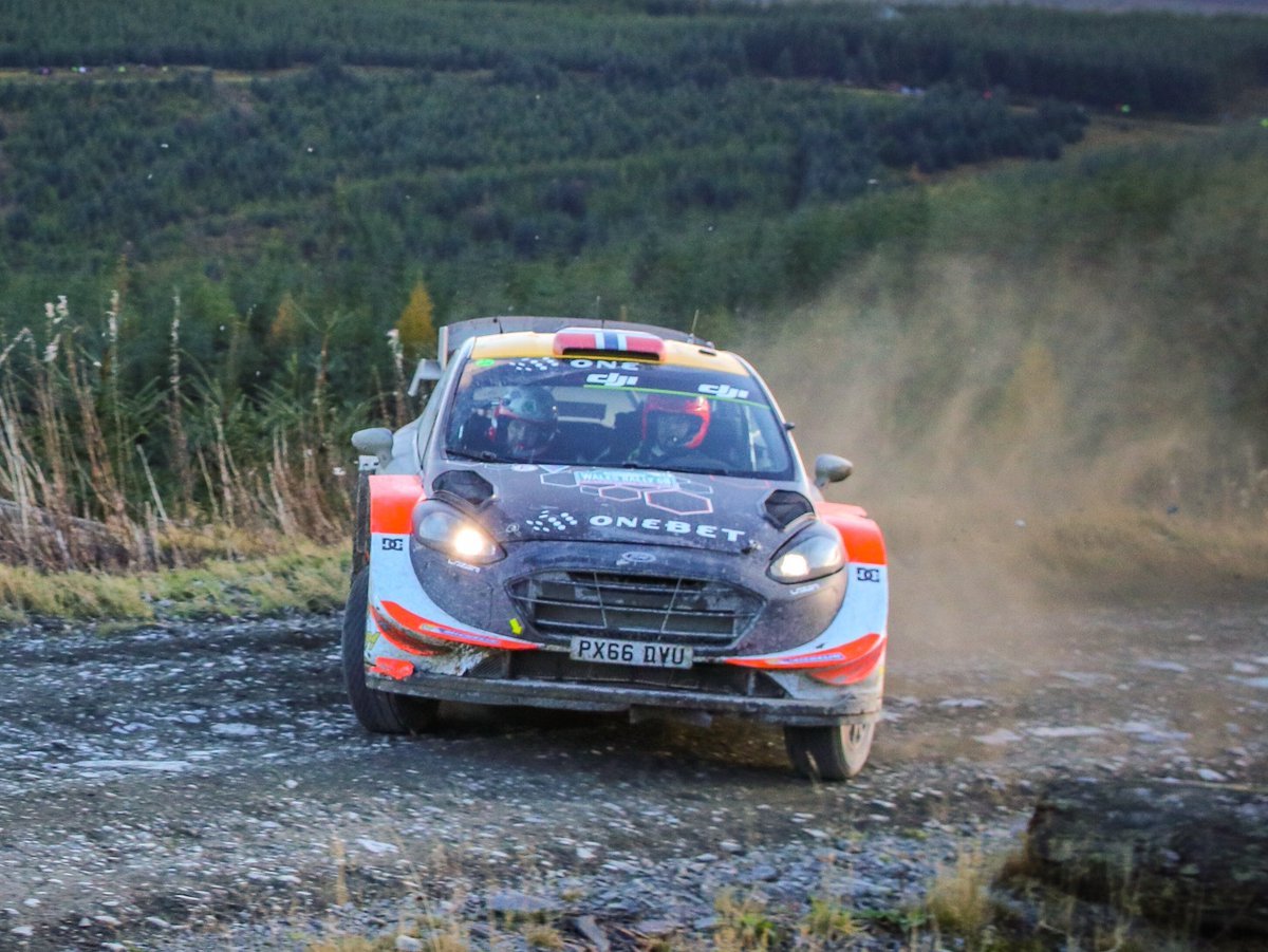 <a href="/MadsOstberg/">Mads Østberg</a> driving his usual way through Hafren on <a href="/OfficialWRC/">FIA World Rally Championship</a> <a href="/WalesRallyGB/">OfficialRallyUK</a> #WRC #WRGB #madmads #onthelimit #sideways