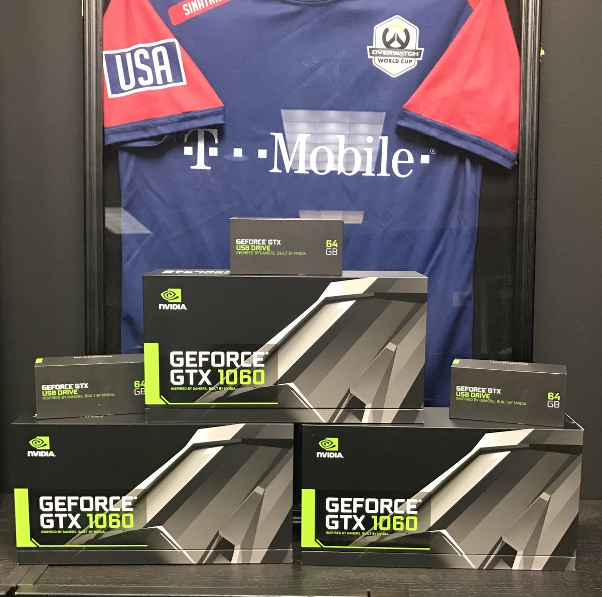Team USA x <a href="/NVIDIAGeForce/">NVIDIA GeForce</a> massive giveaway! (3) 1060 graphics cards, (3) signed USA Jerseys, &amp; more. Enter: goo.gl/PTdkHm

gl hf!