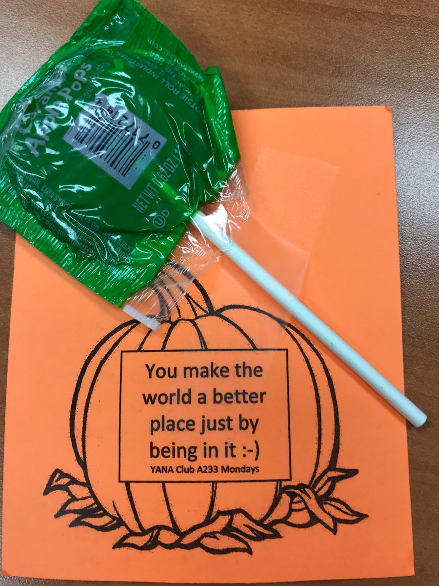 MrMartyLang's tweet photo. Members of the YANA club greeted students as they arrived on campus today with an affirmation, a smile, and a sweet treat! #ERHSpride https://t.co/0lbLPIENrk