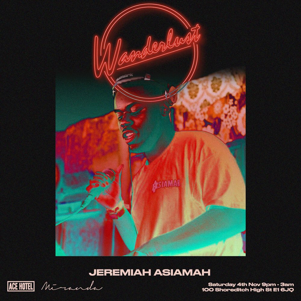 4 days to go 🚀🚀

@Yungfumelitm 
<a href="/DAMNSHAQ/">SHAQ</a> 
@SKINNYMACHO 
<a href="/JeremiahAsiamah/">Jeremiah Asiamah</a> 

🎟 dice.fm/event/wanderlu…

🎟 shoobs.com/events/23078/w…