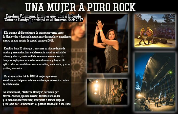 #Rock #Durazno2017 Una mujer a puro rock! Fotos: Javier Villasuso