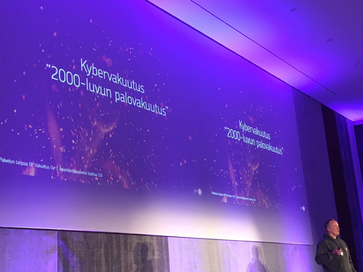 "Kybervakuutus on 2000-luvun palovakuutus", toteaa OP Vakuutuksen <a href="/antti_huhtala/">Antti Huhtala</a>. #OPkyber #kyberturvallisuus