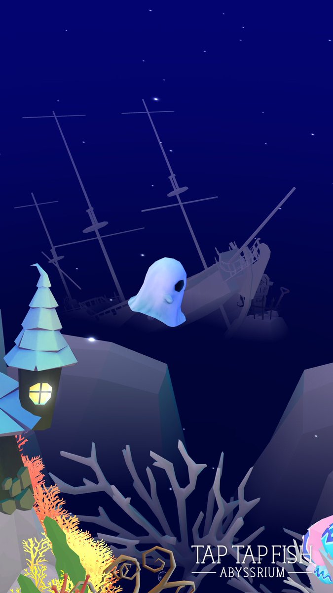 MeekyKinz's tweet photo. My Ghost Jellyfish:) 
#taptapfish
Download: https://t.co/wXqERWxWpO https://t.co/SKAeI2n4I2