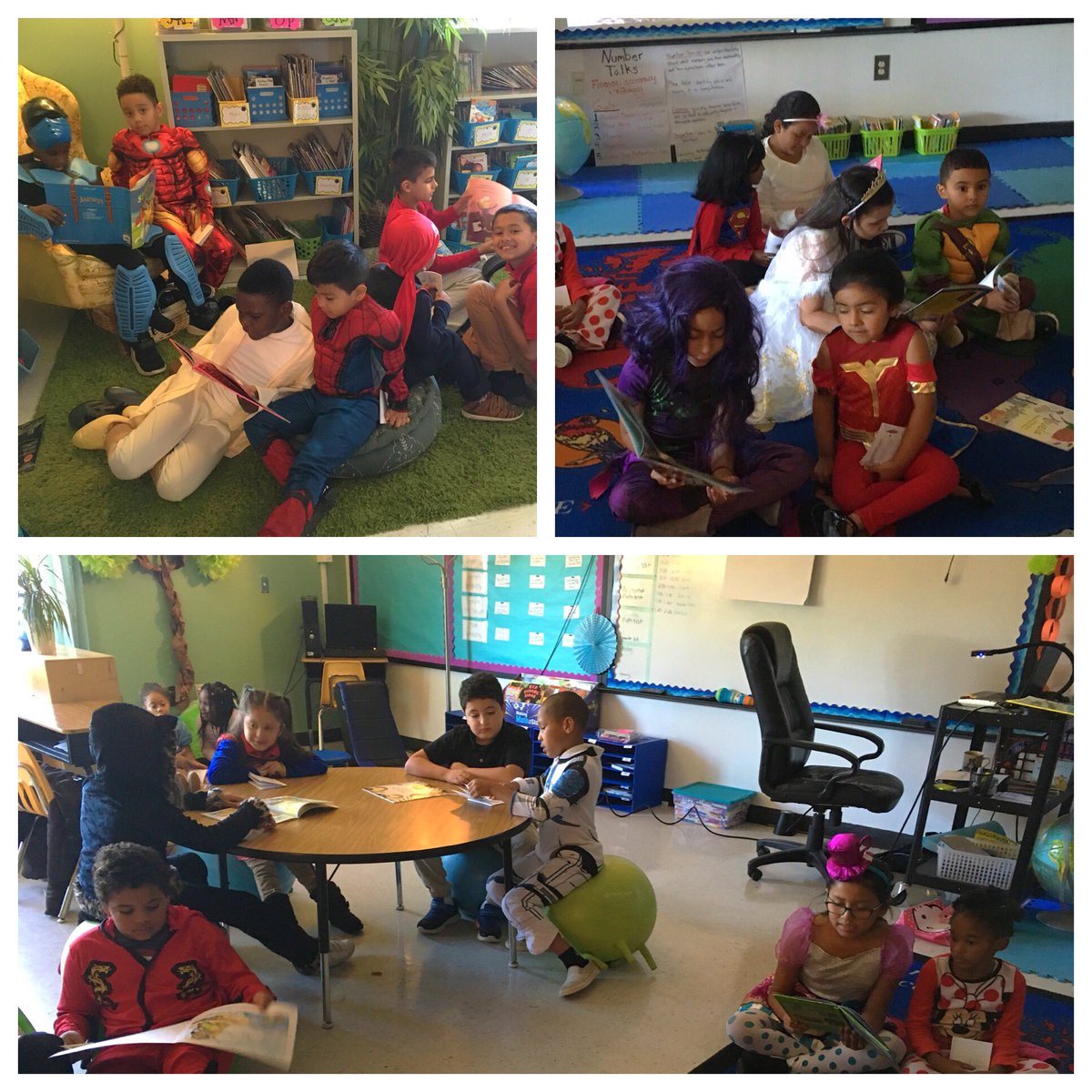 alison_tripp's tweet photo. Really enjoyed our reading buddies today @IsonKinder!! Thanks for visiting! #characterdressupday #bookbuddies https://t.co/GulAAj7Ypx