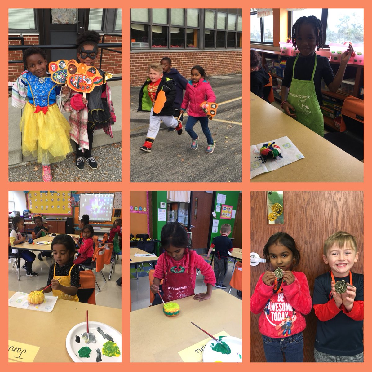 ddavidson0611's tweet photo. What a fun day we had in kindergarten! Fun Run, pumpkin painting, and the two kindergarten Fun Run winners! @aclark_04 @JCSouthSchool https://t.co/3gZEWjVMDG