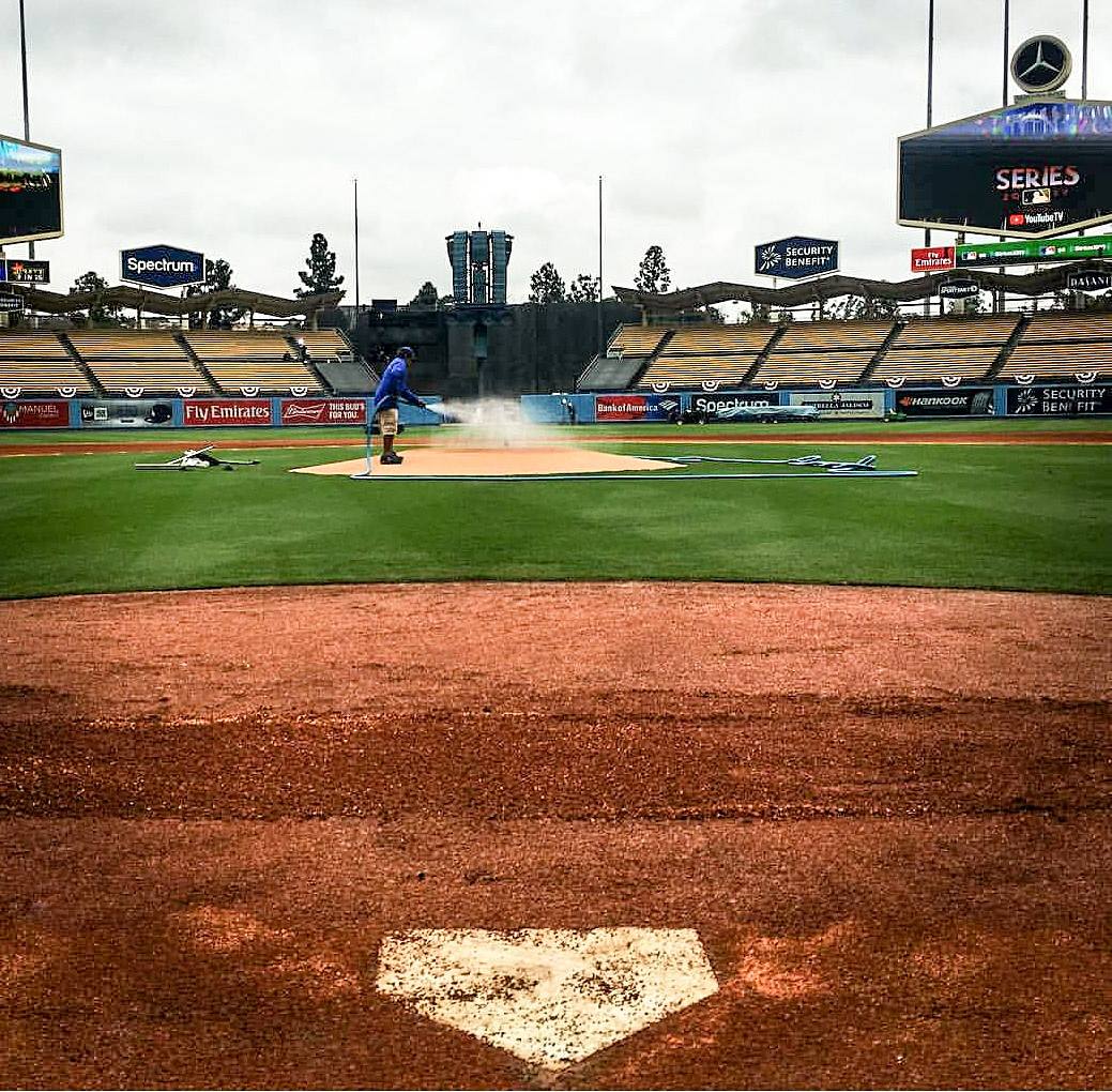 ChyronHego's tweet photo. Team ChyronHego is ready for Game 6, supporting #MLBAM. Let's go @Dodgers & @astros! #tracab #statcast #pitchcast #WorldSeries2017 https://t.co/J1bMHviWch