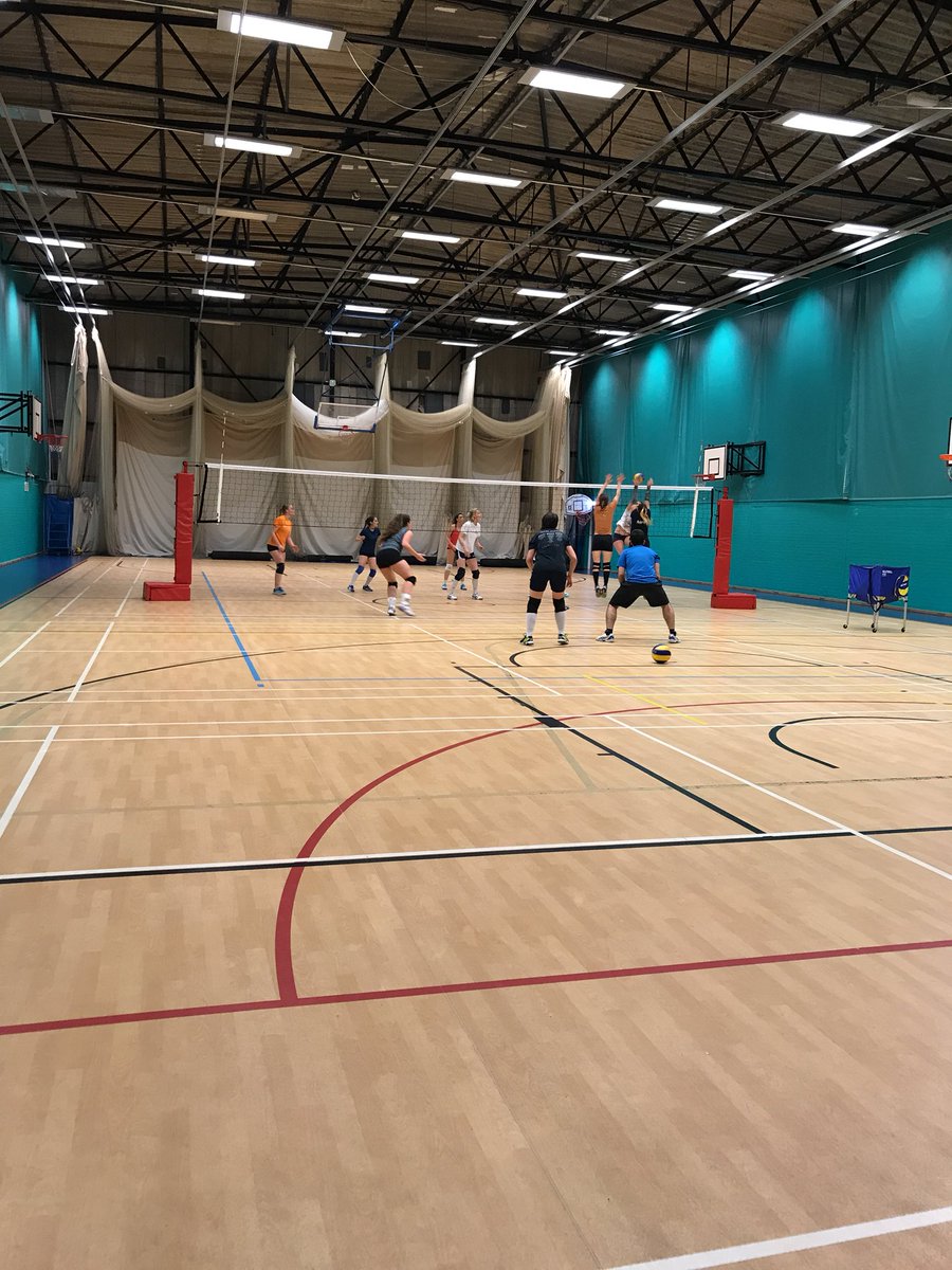 Great to see 2 of our Freshers training hard for <a href="/TeamSouthWales/">TSW Volleyball</a> preparing for their double-header this weekend. #graft