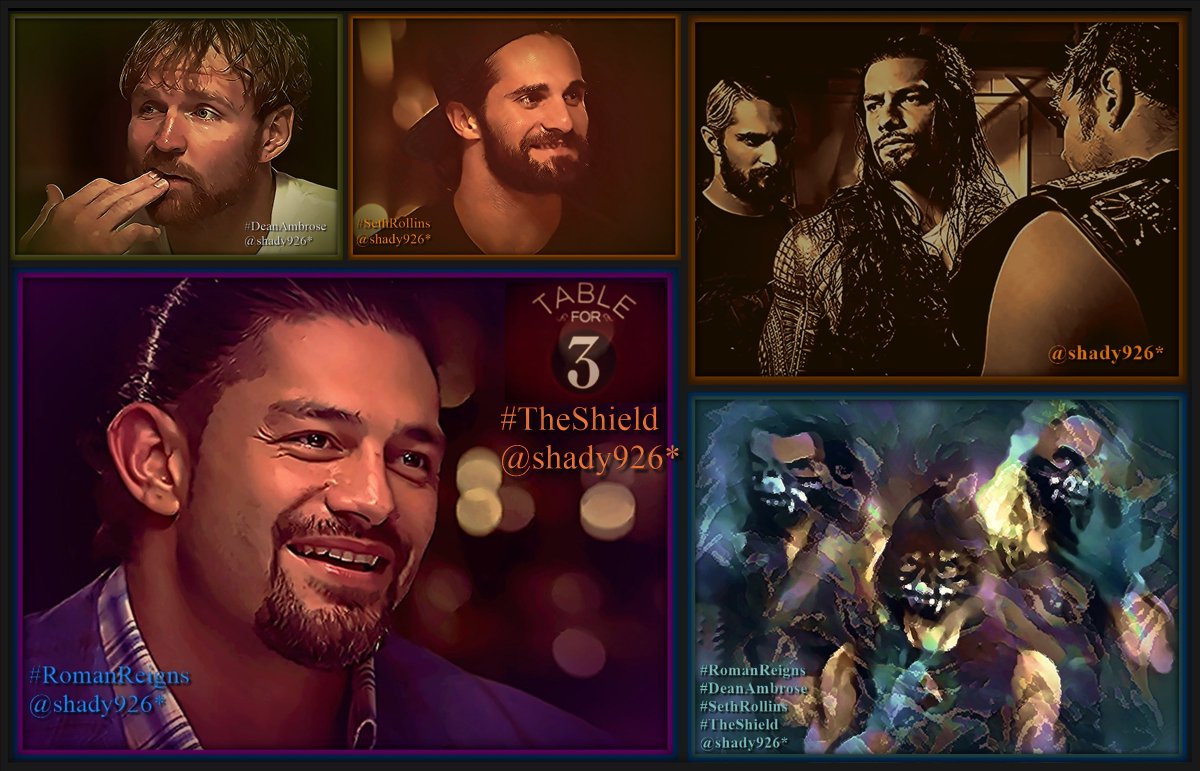 Shady926's tweet photo. #Roman #RomanEmpire #RomanReigns #DeanAmbrose #SethRollins #TheShield #HoundsOfJustice #2012Debut #SurvivorSeries #Brothers #TableFor3 https://t.co/VIOi81tgkm