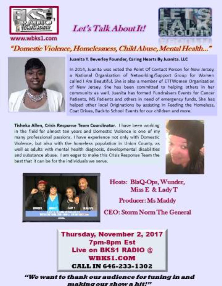 Tune in! Let's Talk About It...