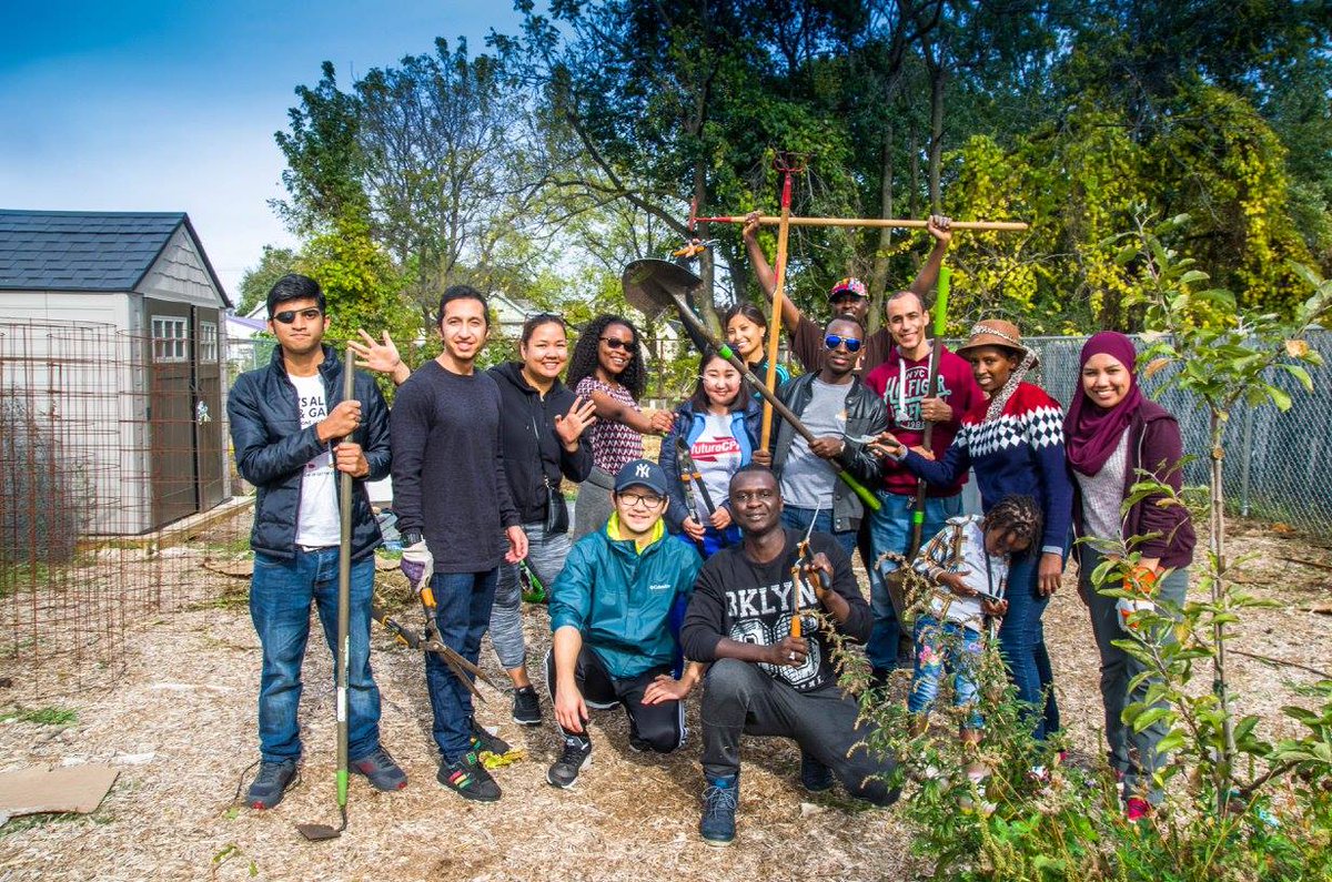 tseeko_m's tweet photo. Community Volunteer Service by RIT Fulbright Scholars at Lexington Avenue Urban Farm #FoodLink #ProudFulbrighter #futureCPA #GleimAccounting https://t.co/yaGDCvddiP