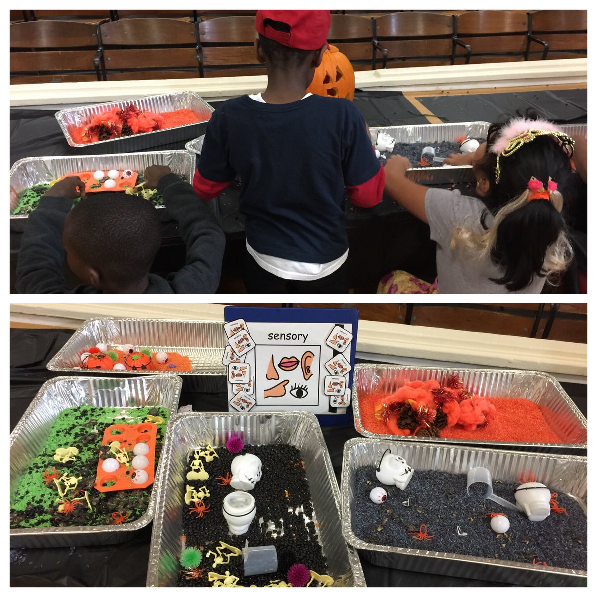 We love these engaging teacher made sensory bins