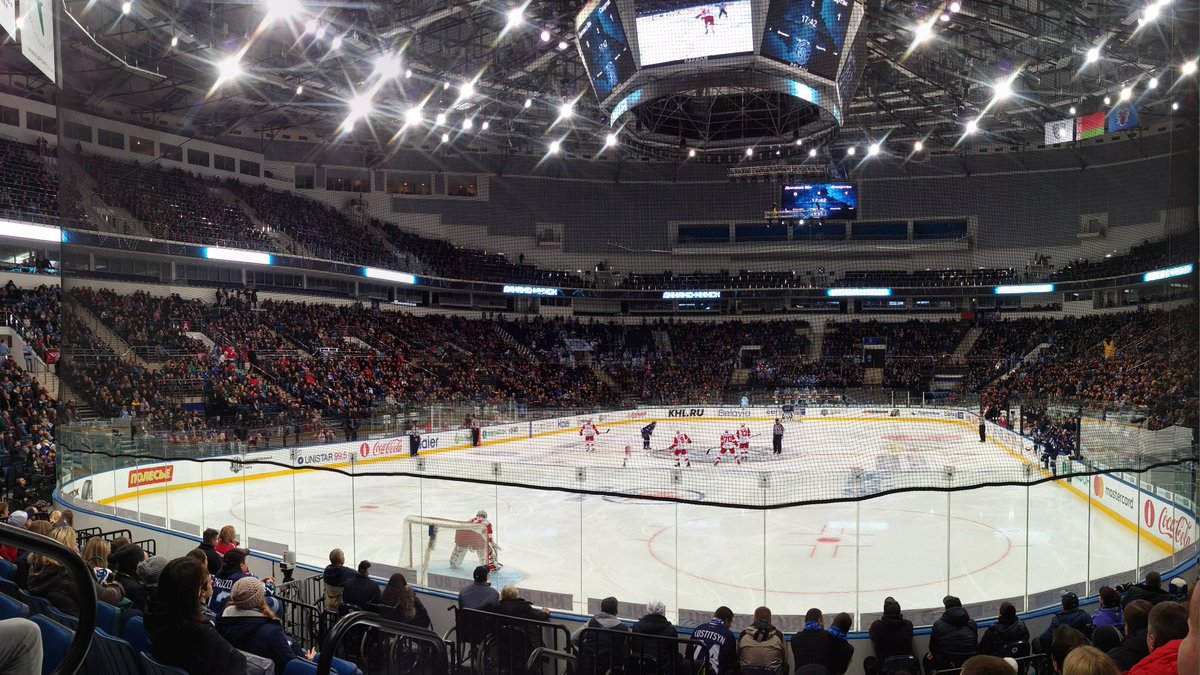 bhlava's tweet photo. My first visit in Minsk Arena couldn't have been any better! #DinamoMinsk won over #SpartakMoscow after penalty shootout! #Minsk #Hockey
Btw. #KHL hockey tickets start at 2.5$ in here, huh :) https://t.co/kGb8lxJVvk