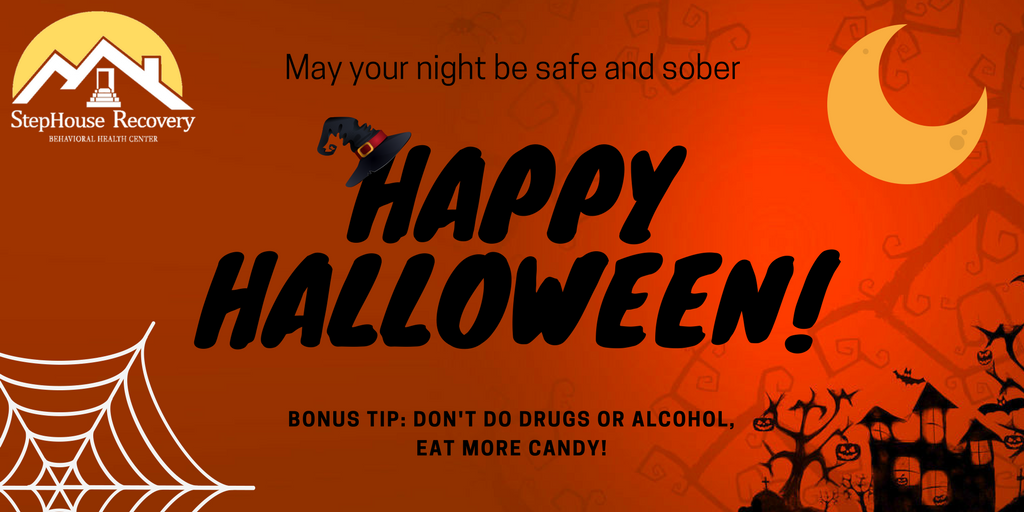 SoberLivingOC's tweet photo. Stay safe and sober tonight! Happy Halloween! #recovery #sober #halloween #trickortreat #staysafe #HappyHalloween2017 https://t.co/d8PoANXJzQ
