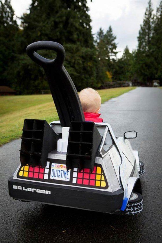 For all the <a href="/BacktotheFuture/">Back to the Future™</a> fans... Happy Halloween! #backtothefuture #halloween #carcostume #babycostume