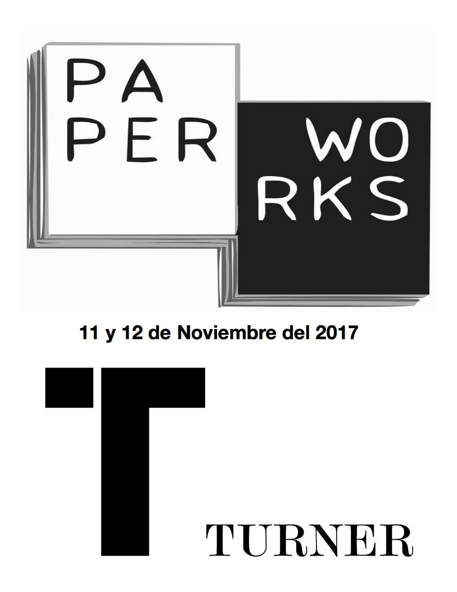 Turner_Mx's tweet photo. @EditorialTurner estará presente en #Paperworks2017 con sede en @museotamayo 11 y 12 de Noviembre. Te esperamos, !no faltes! Habrá sorpresas https://t.co/f2OS0FivgD