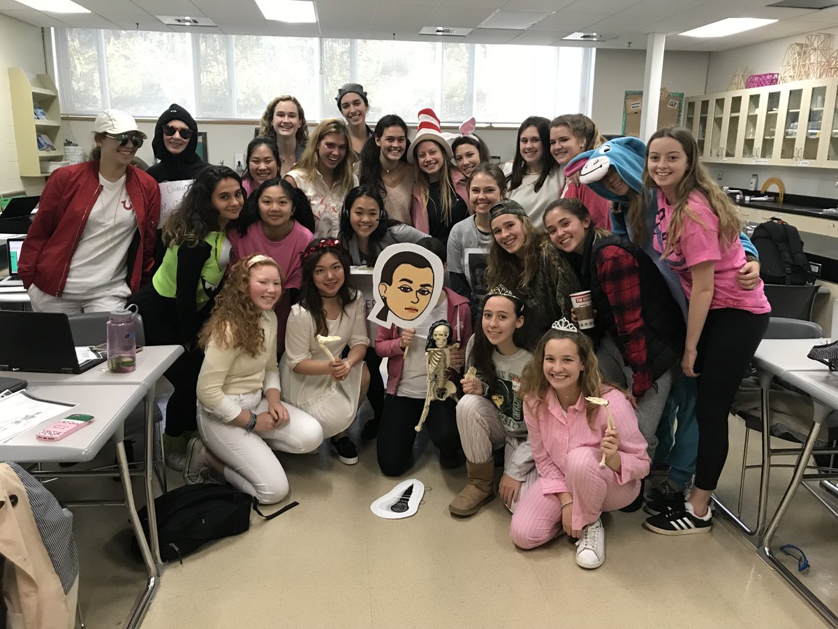 AliFarlow's tweet photo. No better day to teach the human skeletal system 💀☠️ #SportScience #HappyHalloween @branksomehall https://t.co/PnHGTF1jzl