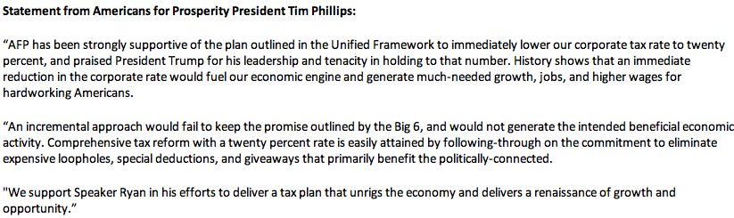 AskLevi's tweet photo. AFP message to Congress: don't delay tax relief with a phase-in. Go big, go bold, and hold to the Big 6 Framework. #Taxreform #UnrigIt https://t.co/3g5MD9fQcJ