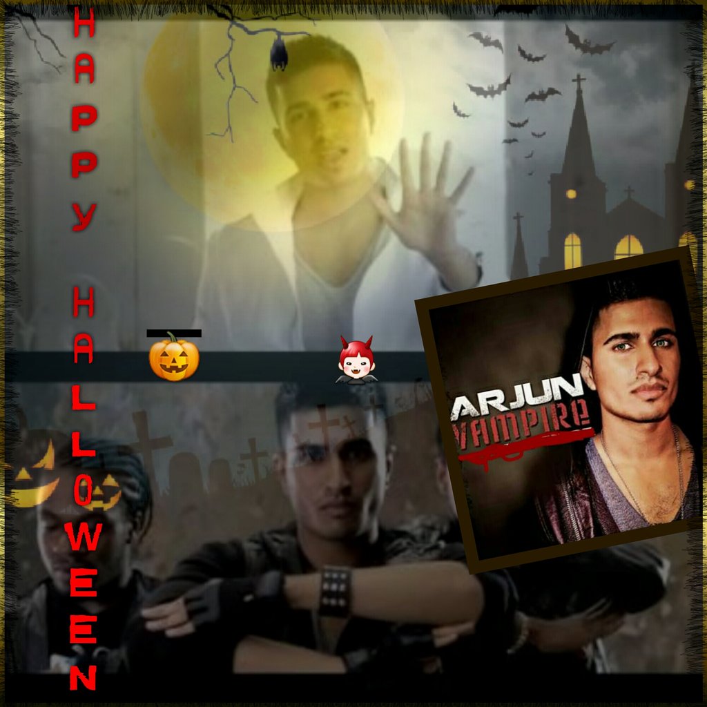 ghstbuster's tweet photo. Happy Halloween to the most handsome vampire in the universe @ArjunArtist🎃👿🔥 and also to all the #Arjunators https://t.co/8UqM2kesNK