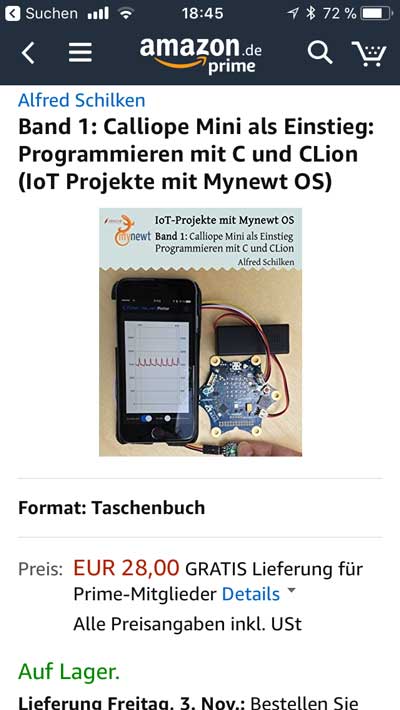 alf147's tweet photo. Mein #Calliope #CLion #Mynewt Buch für Fortgeschrittene ist fertig😀 Die Alternative zu PXT und Open Roberta: Coden in C mit echtem RTOS! https://t.co/m6MM9J0VhN