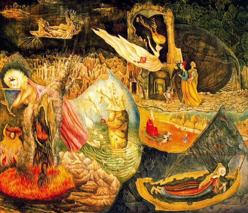 pikaramagazine's tweet photo. Frente al postureo de Dalí, Leonora Carrington y Unica Zürn hacían arte surrealista sobre su locura. ¿Las conoces? https://t.co/CHWVxYhk55 https://t.co/AFAlgMEhpT