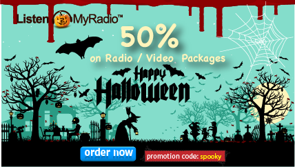 Listen2MyRadio Team wishes you a Happy Halloween and offers you one of a kind discount, Half Price on all Packages. listen2myradio.com/main-order.php…
