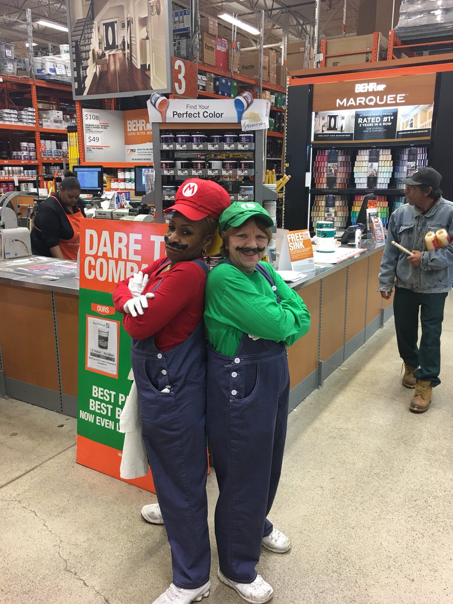 TheKingofBeards's tweet photo. Mario and Luigi decided to take a break from plumbing and try out paint @THDDearborn https://t.co/hqNCs8T8Ua