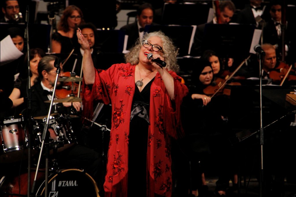 Julie Michels blew them away on Saturday! In concert with the Cairo Symphony Orchestra at the Cairo Opera House. Photo: Merna Abo Nady