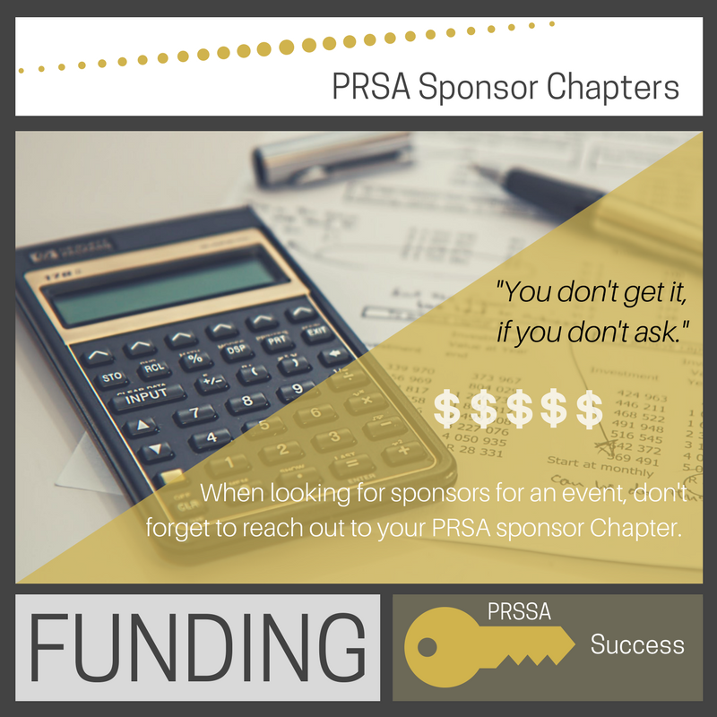 prssaofficial's tweet photo. Are you curious about how to get funding for you next event? Don't forget to ask you PRSA Sponsor Chapter. #PRSSARM https://t.co/dSdlIqnjkM