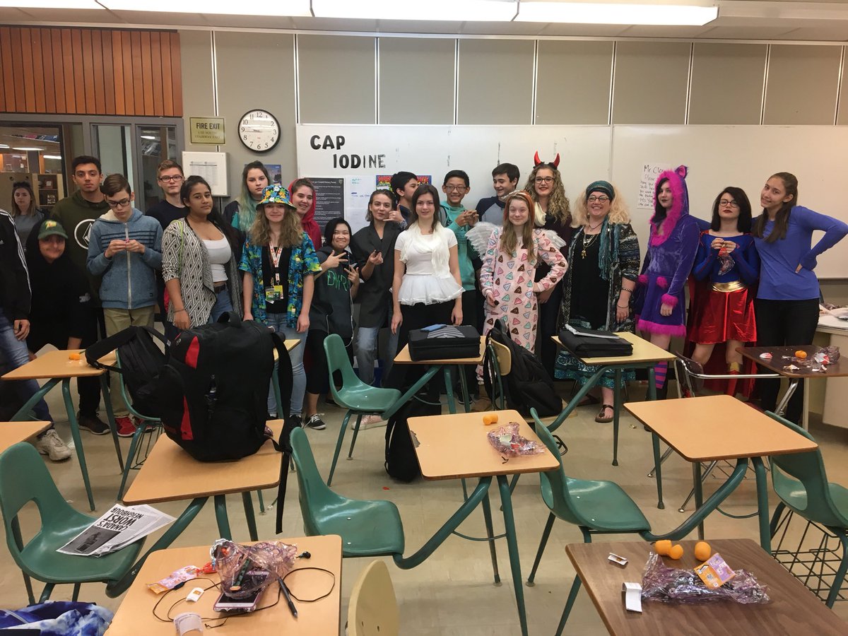 deneerep's tweet photo. CAP 10D loving Halloween (or maybe just the treats)! #campbelltartans #Halloween2017 #kindereggs #grad2020 #capbabies https://t.co/6e4FhHgtEK