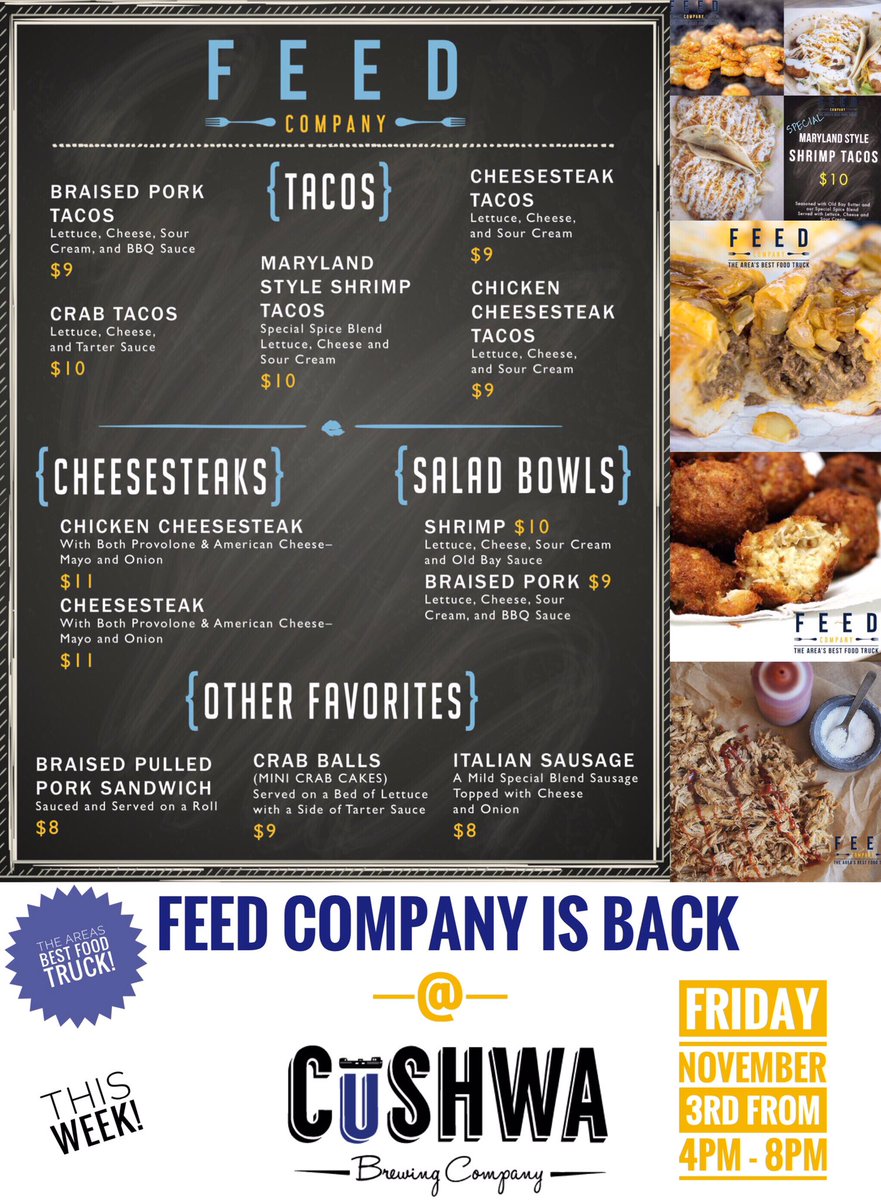 ****This Friday we will be back at <a href="/cushwabrewing/">CushwaBrewing</a> in Williamsport / Hagerstown for our much anticipated return! Great food, Beer, &amp; People!