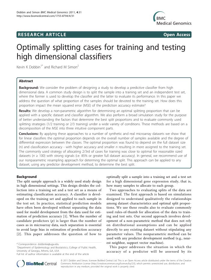 predpsychUK's tweet image. As required by @samleighton87 after @raqini #elasticnet talk,a nice paper on % data for train/test ncbi.nlm.nih.gov/pmc/articles/P… #machinelearning