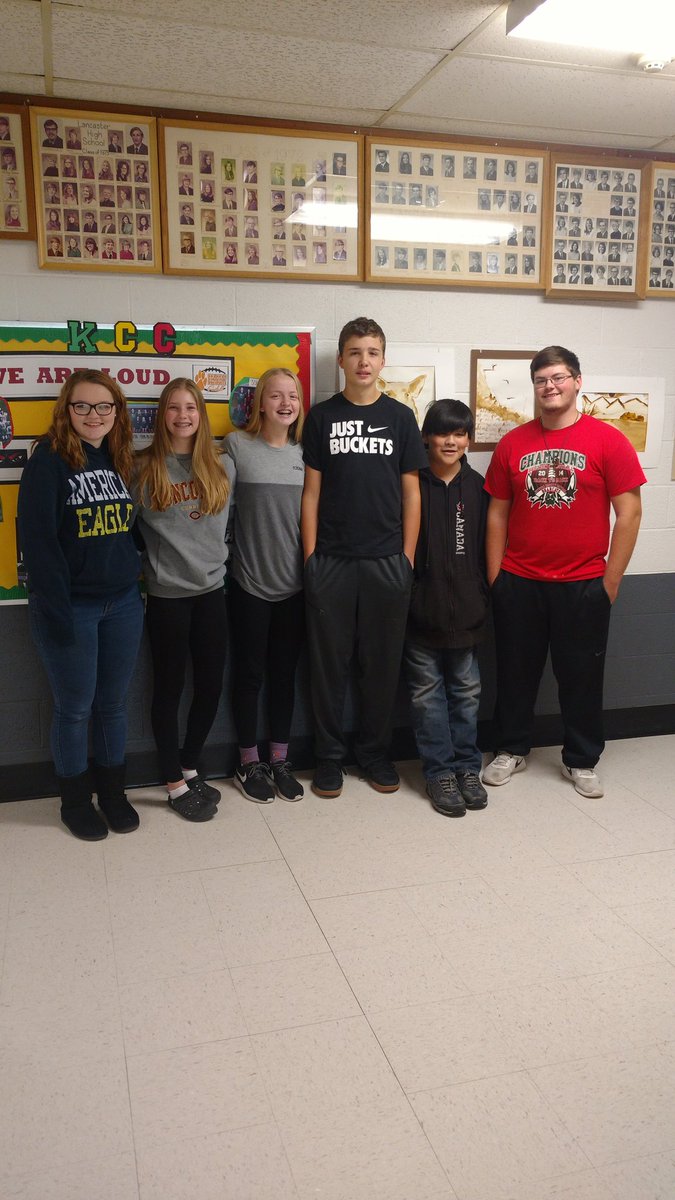LancasterMN356's tweet photo. Congratulations to Jaynyee W, Emma S, Josie S, Kaleb W, Adrian V, and Jared M for being selected as our #abcstudents https://t.co/mFuLM9dOv3