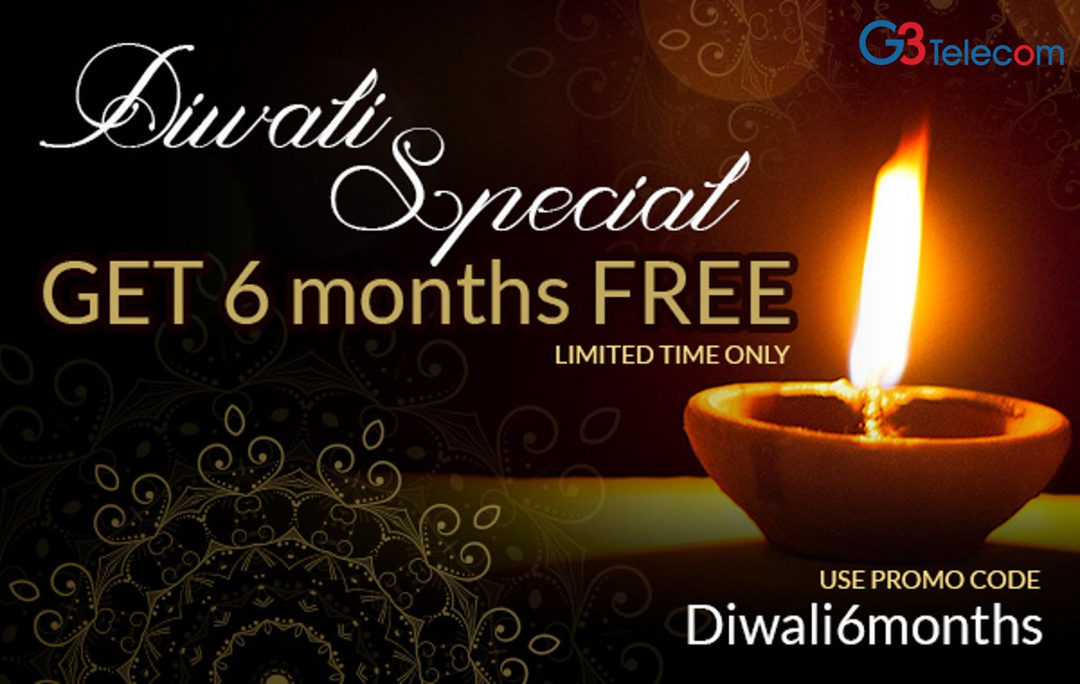 g3telecom's tweet photo. Hurry! Today is the last day for #DiwaliSpecial offer! Get Upto #6months #FREE on any of our #longdistance Bundles! https://t.co/lgIXfuxBUT https://t.co/MWOeC0jTTd