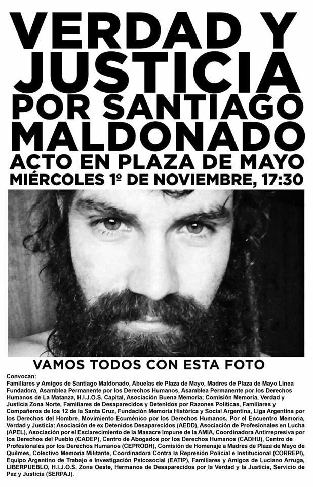 abuelasdifusion's tweet photo. Mañana a las 17:30 vamos a Plaza de Mayo a pedir verdad y justicia por #SantiagoMaldonado. Acompañemos a su familia. ¡Todos/as con su foto!👇 https://t.co/rpo0PXB6OC