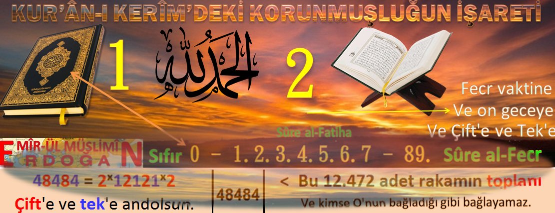ASIM_YALCINKAYA's tweet photo. KUR’ÂN-I KERÎM’in 6236 ayetle korunmuşluğunun 89/FECR Sûresi ile açıklanan mûcizevî delilleri bu yazıda, okuyunuz:
https://t.co/bdpk6yK1ni … https://t.co/WqcH0QZXY6