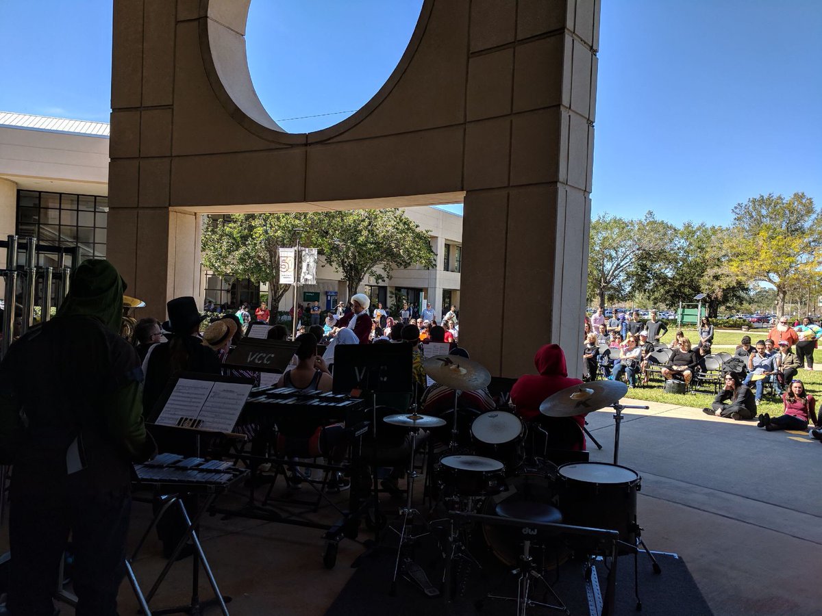 valenciacollege's tweet photo. Can you spot our guest conductor at the podium for the East Campus Symphonic Halloween concert? #amadeusamadeus 🎃🎼🎻 https://t.co/tpq4WIsaud