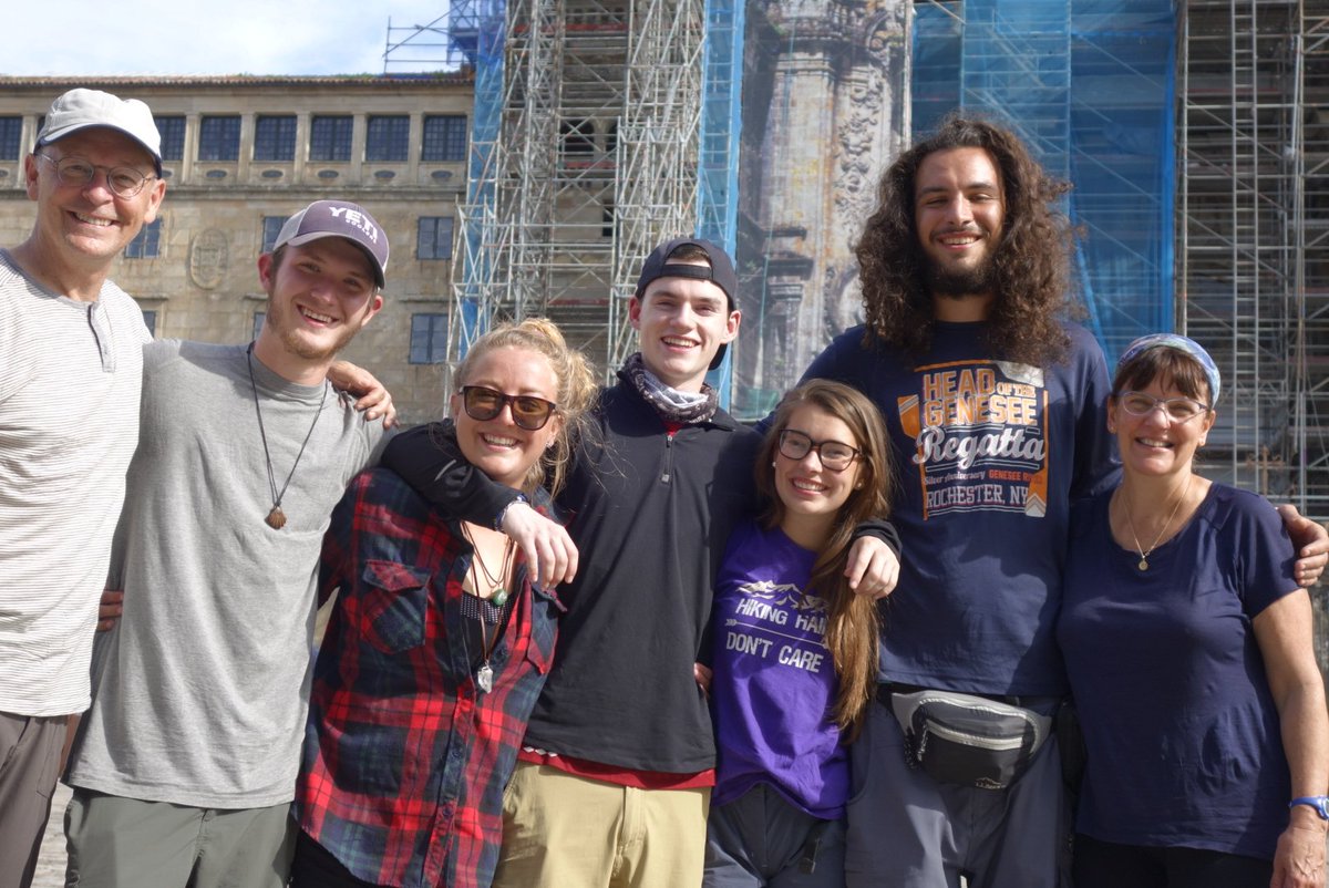 FPURavenFlash's tweet photo. The group finished the 600-mile walk on Wednesday when they arrived in Santiago de Compostela. https://t.co/zQvgAib8YD